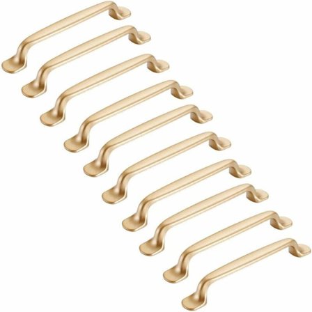 10 kpl Kultaiset Kaapin Vetimet 128mm - Huonekaluvetimet Keittiön Kaapin Ovi Kaapin Vetimet