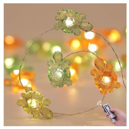 Ljusslinga, USB-färgade sköldpaddsljusslingor med fjärrkontroll