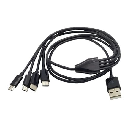 Monilatauskaapeli 4in1 Usean puhelimen latausjohto USB-Type-C/MICRO USB
