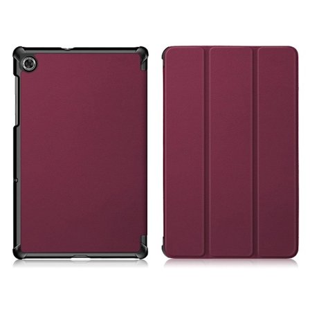 Lenovo Tab M10 HD Gen 2 tri-fold flipfodral i läder - Magenta