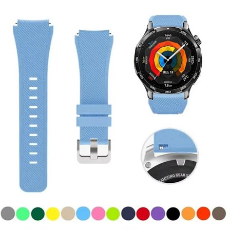 22mm Silikonarmband kompatibelt med Huawei Watch GT5 4/3/GT5 Pro 46mm Amazfit GTR 47mm Mjukt Armbandsbälte kompatibelt med Amazfit Pace Stratos 2 2s 