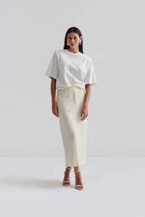 Malina - Asta midi skirt - 38 - Lemon