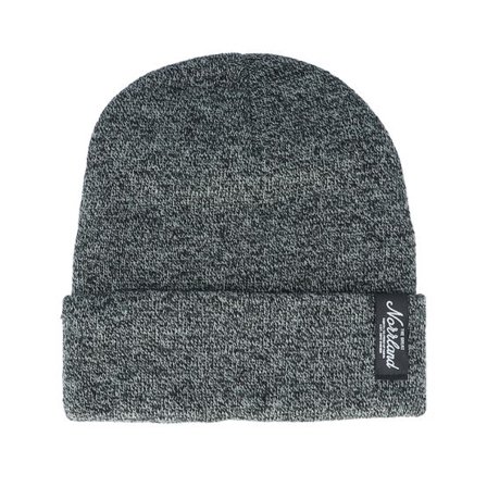 SQRTN - Svart cuff Beanie - TGN Patch Beanie Heather Black Cuff @ Hatstore