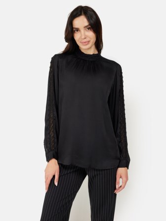 JENSEN - Bluse - Sort