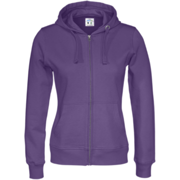 Huvtröja Zip Dam Cottover