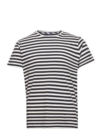 D.1 Striped Ss T-Shirt T-shirt Multi/mønstret GANT