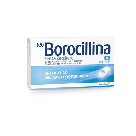 Neoborocillina 16 Pastiglie Senza Zucchero
