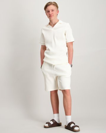 RYVLS Waffle Shorts Cremefärgad Shorts Kille - Kids Brand Store