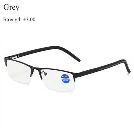 Læsebriller Presbyopi Briller GRÅ STYRKE 3,00 STYRKE