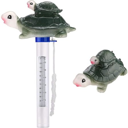 Simtermometer för pool, flytande pooltermometer med rep, S