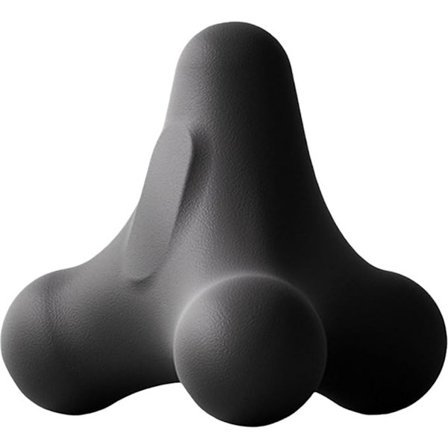 Shiatsu massagebolde med aflastningspunkter - 1 stk - Grå - Triggerpunkts træningsbolde til skuldre nakke ryg og hænder