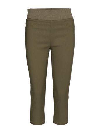 Fqshantal-Ca-Power Trousers Capri Trousers Grøn FREE/QUENT