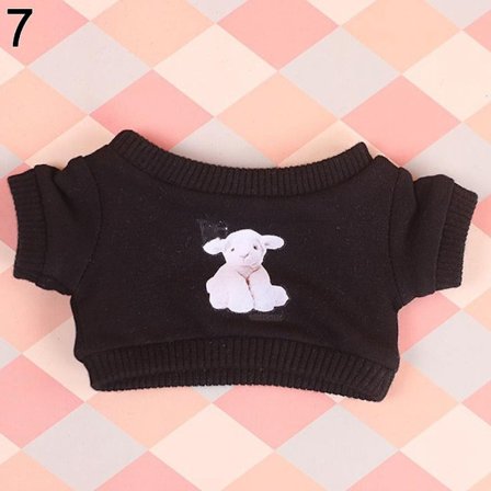 20 cm T-shirt för dockakläder Tecknad docka 7 7 7