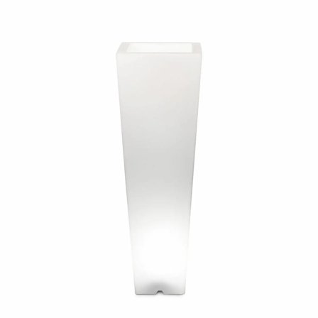 Vaso luminoso Arkema Quadro 86 SL in resina LLDPE quadrato 86 cm