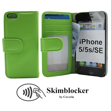 Skimblocker Plånboksfodral iPhone 5/5s/SE