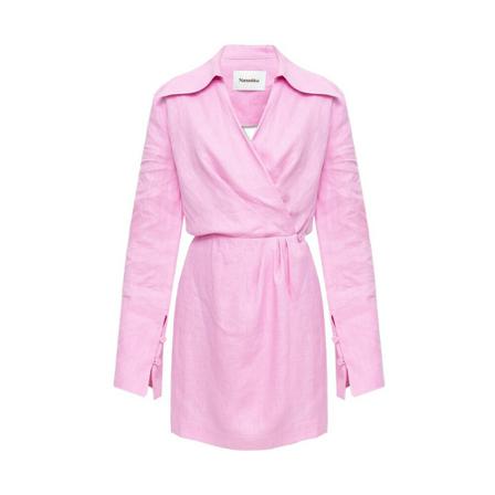 Nanushka - Festklänningar - Rosa - Dam - Storlek: Xs, Dam, Storlek: XS