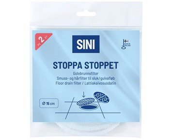 SINI Golvbrunnsfilter 2-p - SINI golvbrunnsfilter, 2-pack