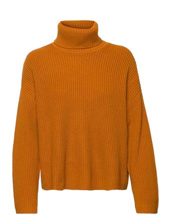 Slf Wynter Ls Knit Rollneck B Orange Selected Femme