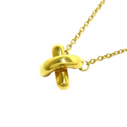 Tiffany & Co. Pre-owned Pre-owned Farvet Guld halskaeder Gul, Dame Vintage Smykker, Størrelse: ONE Size
