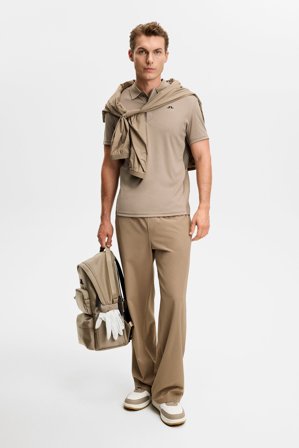 J.Lindeberg - Neri Hybrid Knit Polo Shirt - Golf - Grey - Men - XL