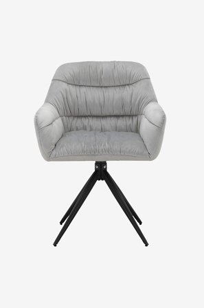 Loft24 - Spisebordsstol Tokyo, 2 stk. - Grå - Stole med armlæn - Fra Homeroom