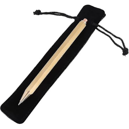 Massiivinen messinkinen kuulakärkikynä Messinkikynä Taskukynä Hieno kynä Allekirjoitus Kiillotettu