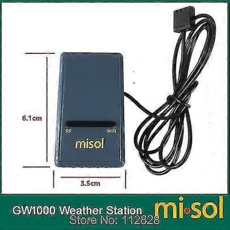 Misol Smarthub Wifi Gateway med Temperatur, Luftfuktighet & Tryck Gw1000
