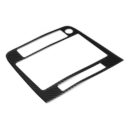 Kåpa för GPS-navigeringspanel i kolfiber för vänsterstyrd bil, passar till VW Touareg 2011-2015