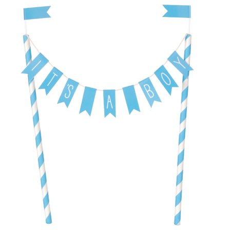 Kagepynt It's A Boy Flagguirlande