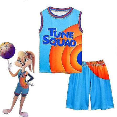 Space Jam Kids Drengebasketbold Vest Shorts Sæt Tune Squad Jersey Sæt - WELLNGS