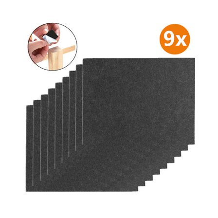 Möbeldynor 9 st möbelfilt dynor självhäftande, Cuttab