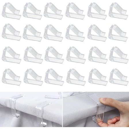 NY-24 stk. plastdukklips, dukklips, transparente