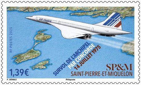 St. Pierre & Miquelon - Concorde 2025 - Postfrisk frimærke