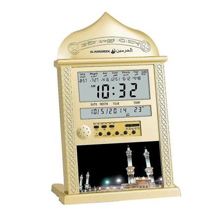 Azan Moské Bønne Caller Islamsk Moské Azan Kalender Muslim Bønne Veggklokke Alarm Ramadan Hjem D pålitelig