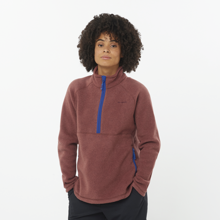 Salomon - Strati intermedi Chroma Fleece Hz W - RUM Raisin