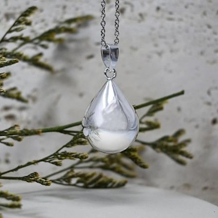 Drop of Life Bead - Silver, Gold & Rose Gold Pläterad - Silver Pläterad gravid kvinna present