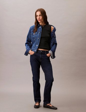 Calvin Klein Jeans Mid Rise Slim Blue Orbit - Blue - 30