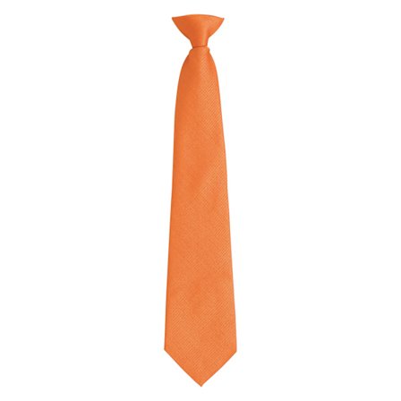Premier Mens Fashion ”Colours” Work Clip On Tie One Size Orange