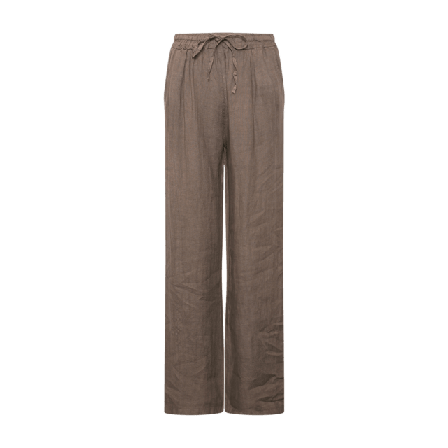 Tiffany 18870, Pants, Linen - Nougat Byxor Dam Brun XS-S