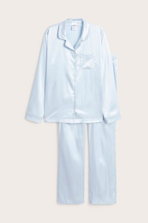 Kappahl | Pyjamas i sateng | Blå