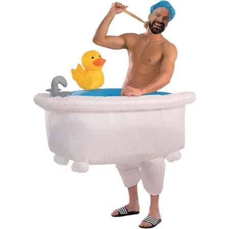 Oppblåsbar badekar kostyme | Snodig kostyme | Premium kvalitet | Voksenstørrelse | Polyester | Komfortabel | Motstandsdyktig | Inkluderer 