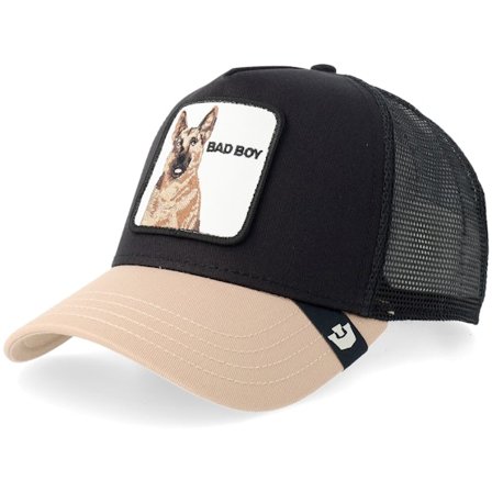 Goorin - Svart trucker Caps - The Bad Boy Void Black A-frame Trucker @ Hatstore