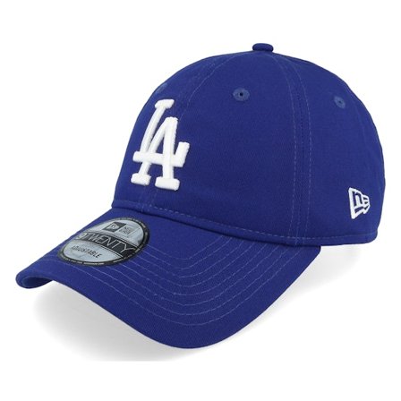 New Era - MLB Blauw unconstructed Cap - Los Angeles Dodgers League Essential 9TWENTY Royal Dad Cap @ Hatstore