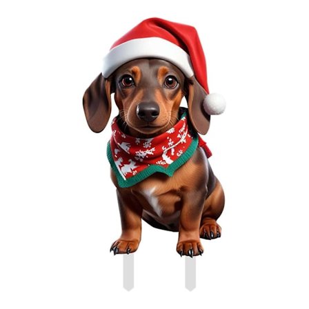 Jul Söt Tecknad Pingvin Markstake Konst Trädgårdsdekoration Färgglad Jul Utomhusdekoration Gård Jul C[D]