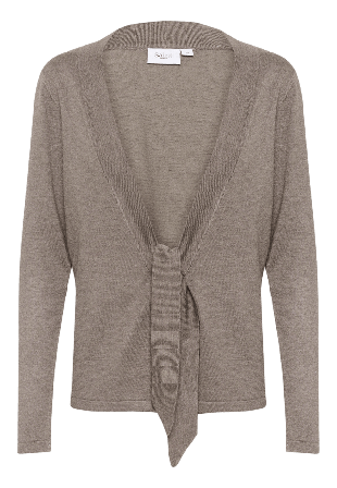 Saint Tropez MilaSZ Tie Cardigan Tröjor Dam Grå XXL