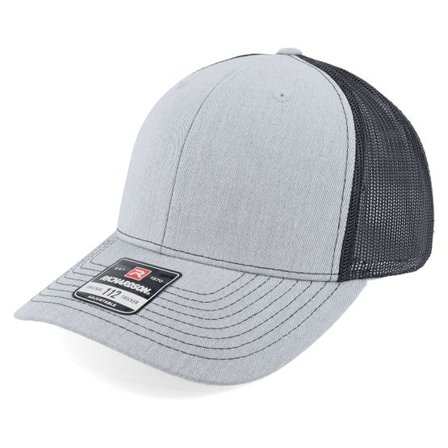 Richardson - Grå trucker Keps - 112 Split Heather Grey/Black Trucker @ Hatstore