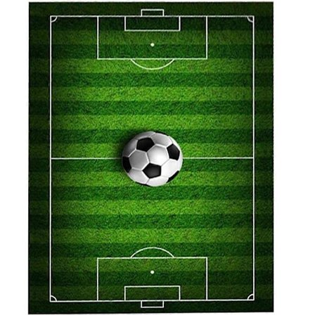 Fotbollsplan Mönstrad Matta Minimalistisk Vardagsrumsmatta Mode Matta
