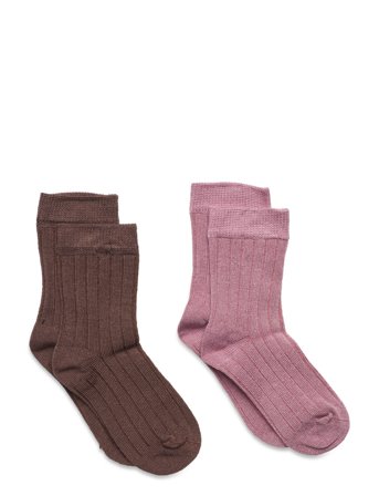 Minymo | Ankle Sock - Rib (2-Pack) | 35 8