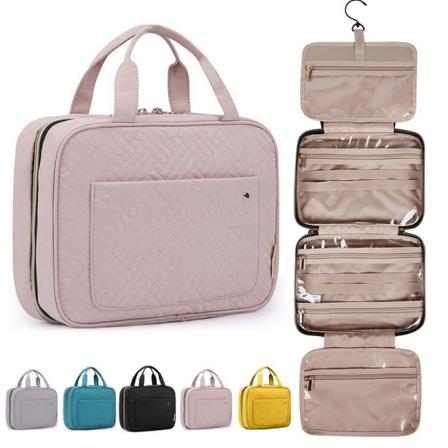 kosmetikväska resväska Medium Baby Rosa Necessär Spinner med hängare