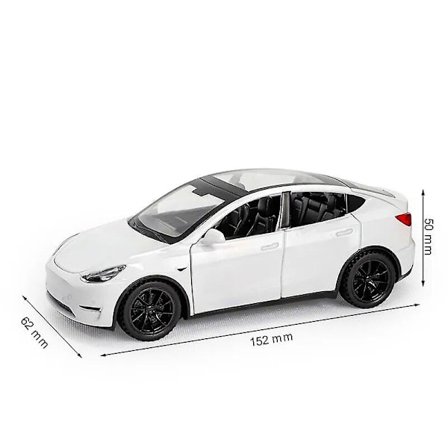 1/32 Tesla Model Y SUV Legetøjsbilmodel, Die-Cast Alloy Metal Lyd & Lys Træk Tilbage 1:32 Samling Gave, Til Drenge Børn